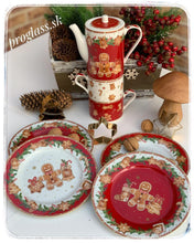 Načítať obrázok do zobrazovača galérie, Porcelánový set - čajník s dvomi šálkami - FANCY GINGERBREAD - 500 ml + 2 x 240 ml