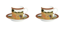 Načítať obrázok do zobrazovača galérie, Porcelánový set šálok s podšálkou MONET - /vzor Vlčie maky/ 75 ml - 2 kusy