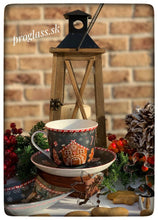 Načítať obrázok do zobrazovača galérie, Porcelánová šálka s podšálkou - GINGERBREAD - 400 ml