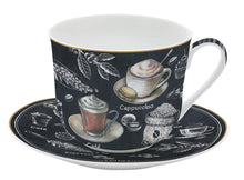 Načítať obrázok do zobrazovača galérie, Porcelánová šálka s podšálkou BARISTA - 400 ml
