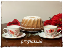 Načítať obrázok do zobrazovača galérie, Porcelánová sada šálok s podšálkou LÉS COQUELICOTS - 110 ml, 240 ml
